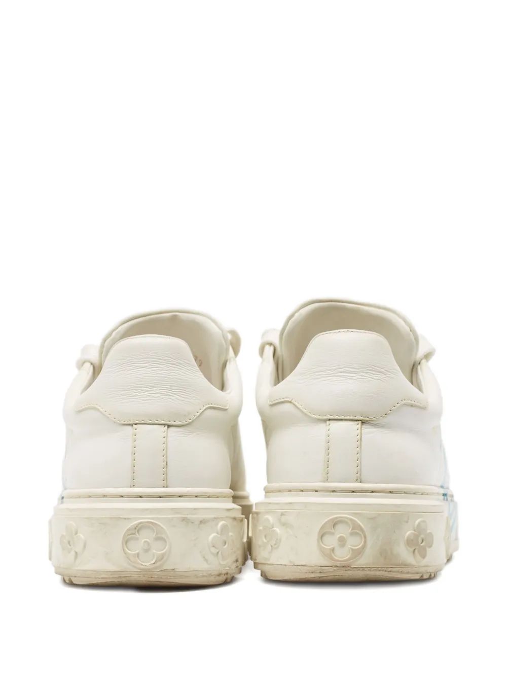 leather monogram sneakers