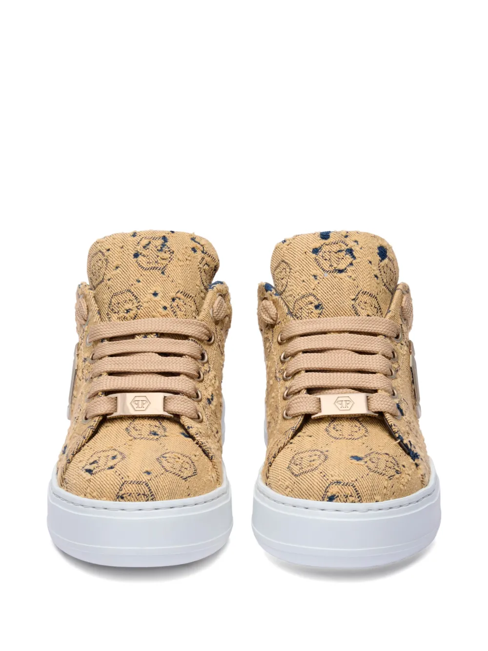 jacquard monogram low-top sneakers