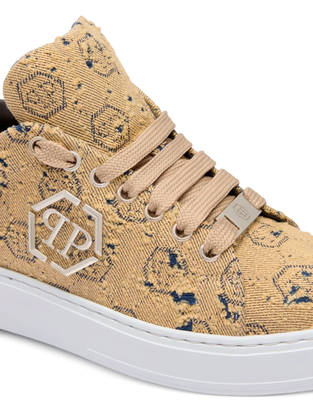 jacquard monogram low-top sneakers