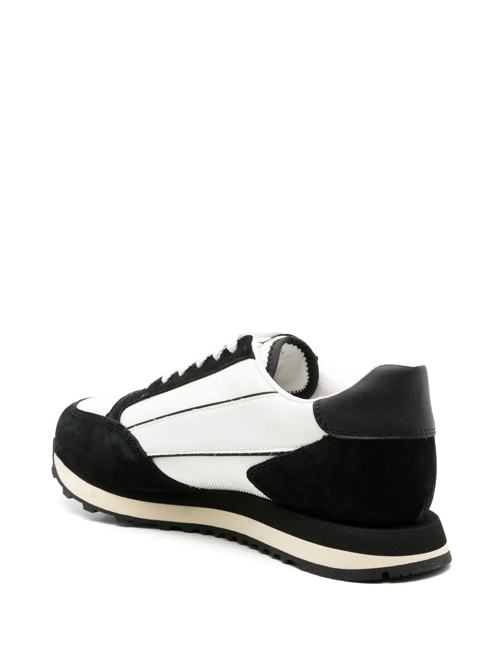 panelled logo-print sneakers