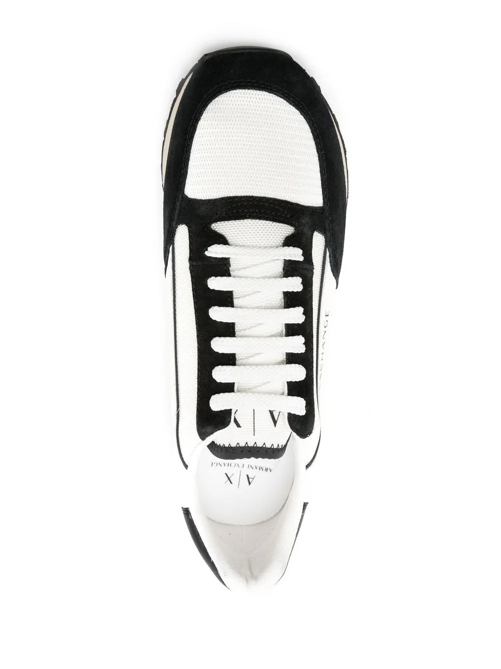 panelled logo-print sneakers