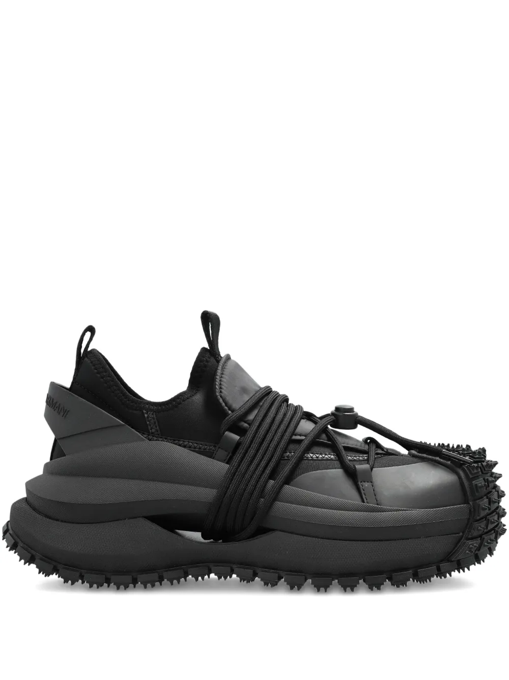 lace-up studded sneakers