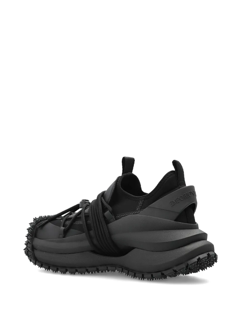 lace-up studded sneakers