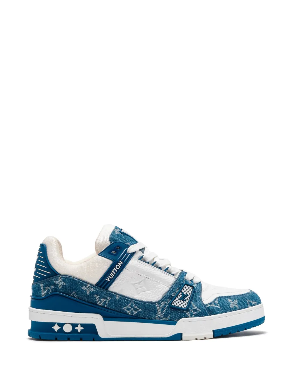 LV Trainer monogram denim sneakers