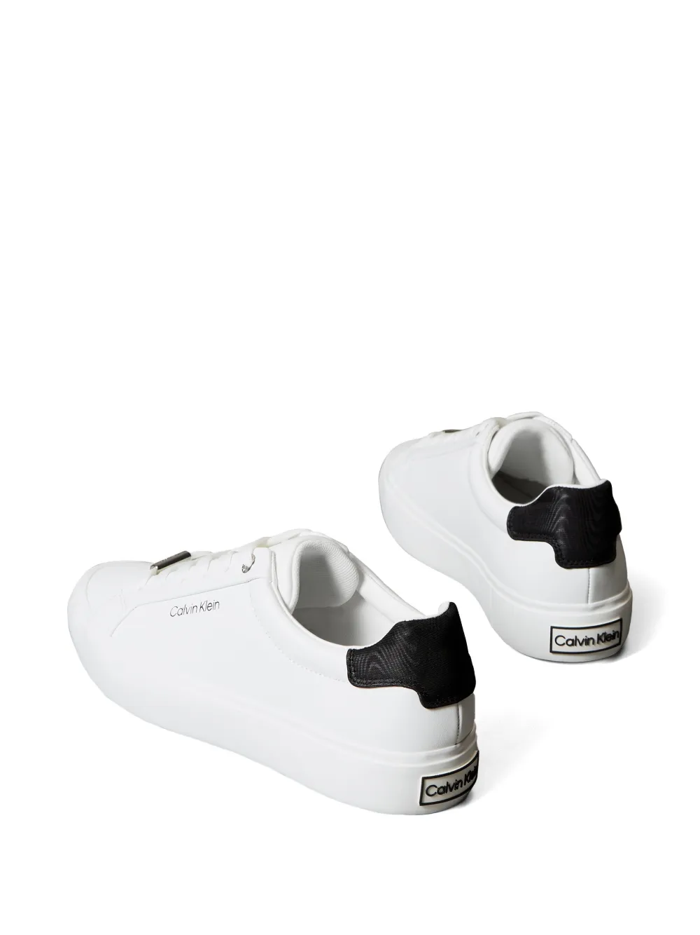 embossed-logo sneakers