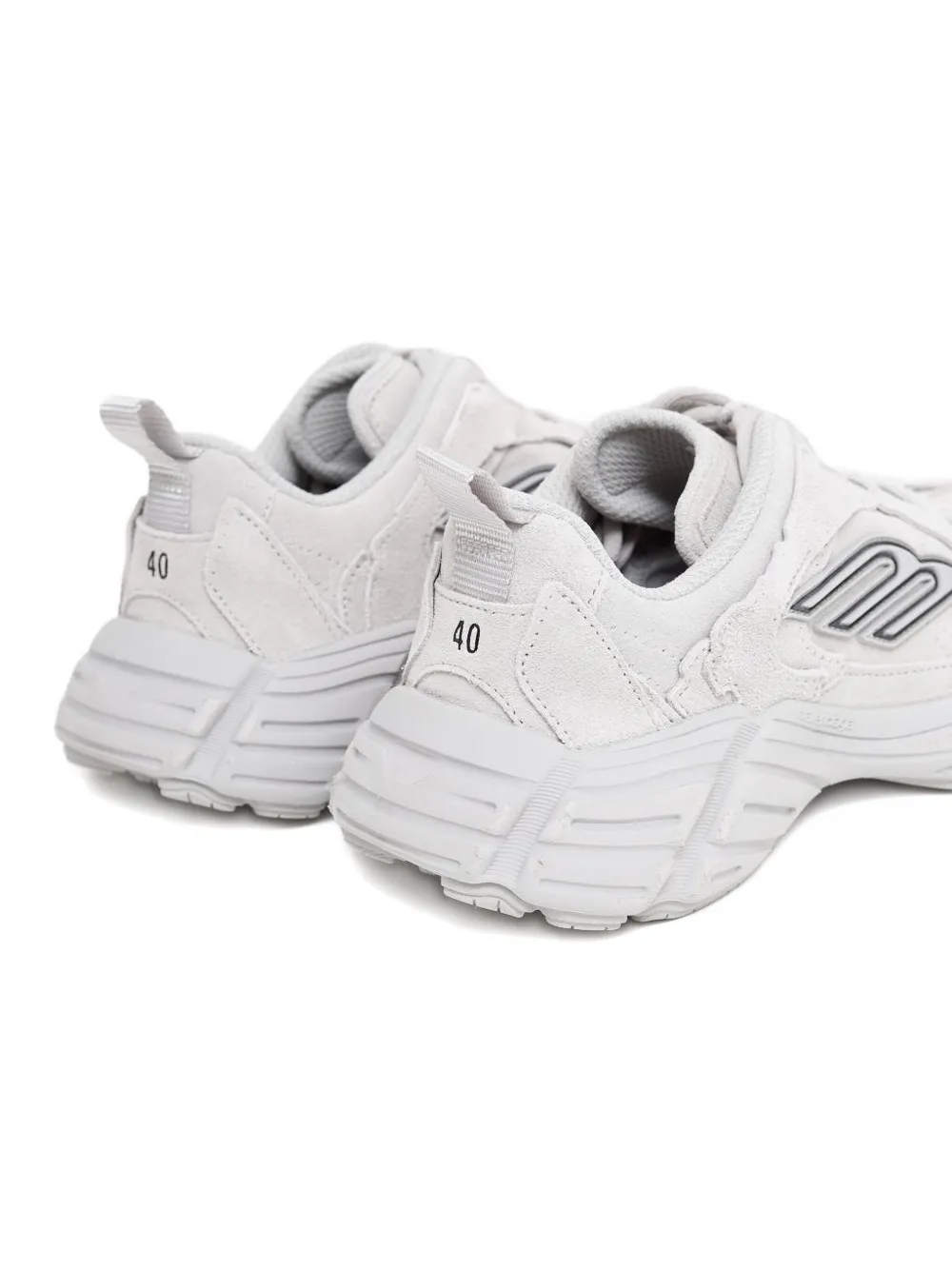 Suede logo sneakers