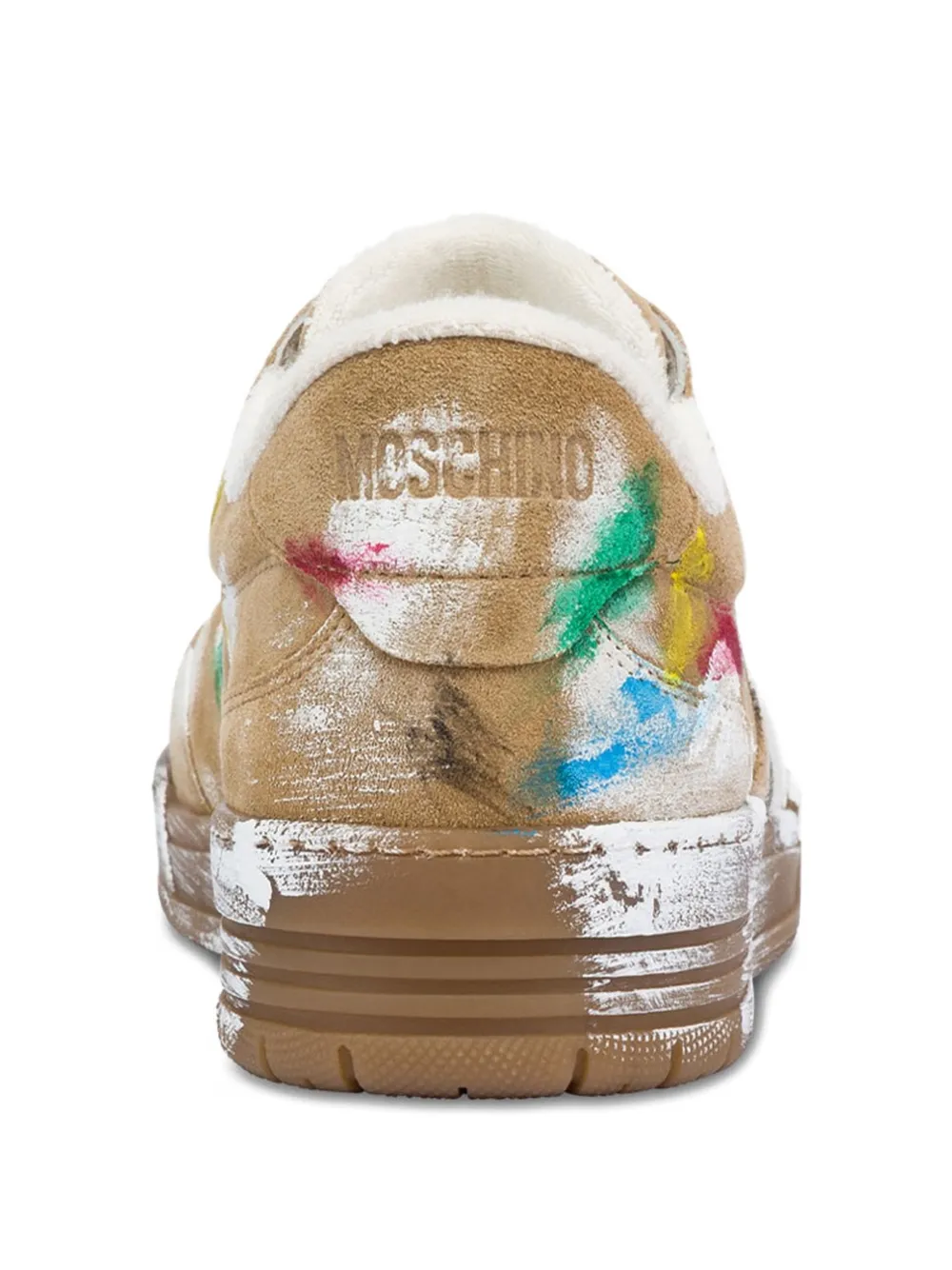painted leather sneakers