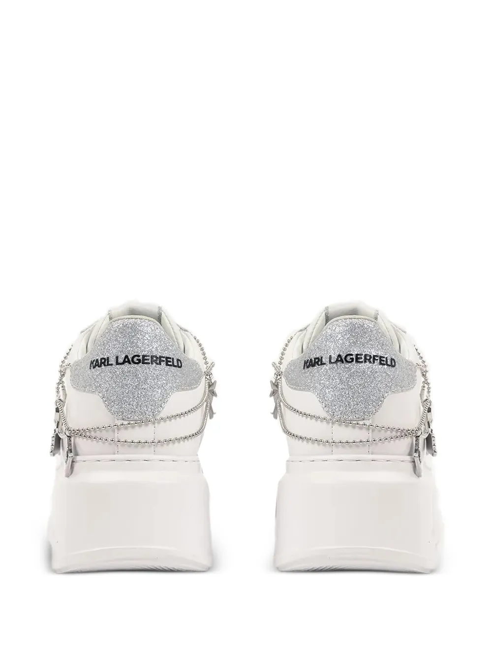 charm bead chain sneakers