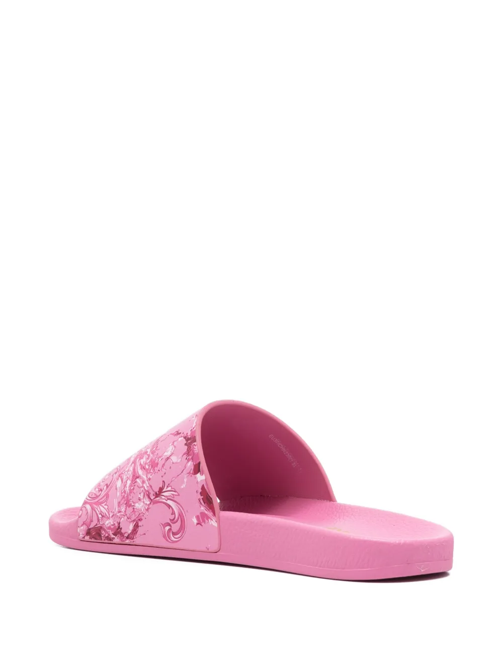 Jeans Couture patterned slides