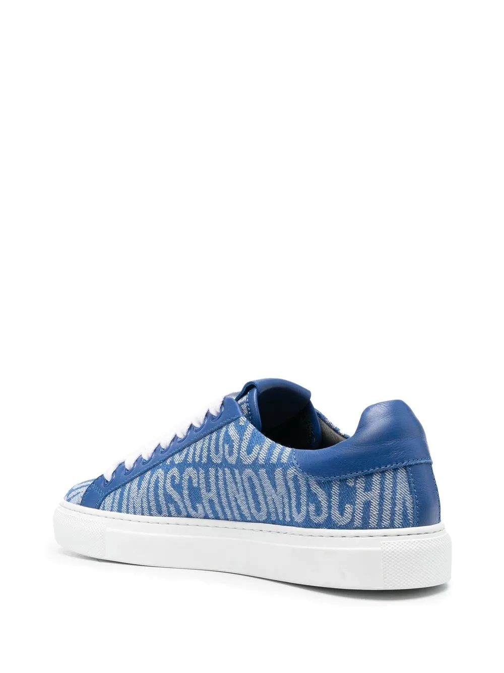 logo-pattern low-top sneakers