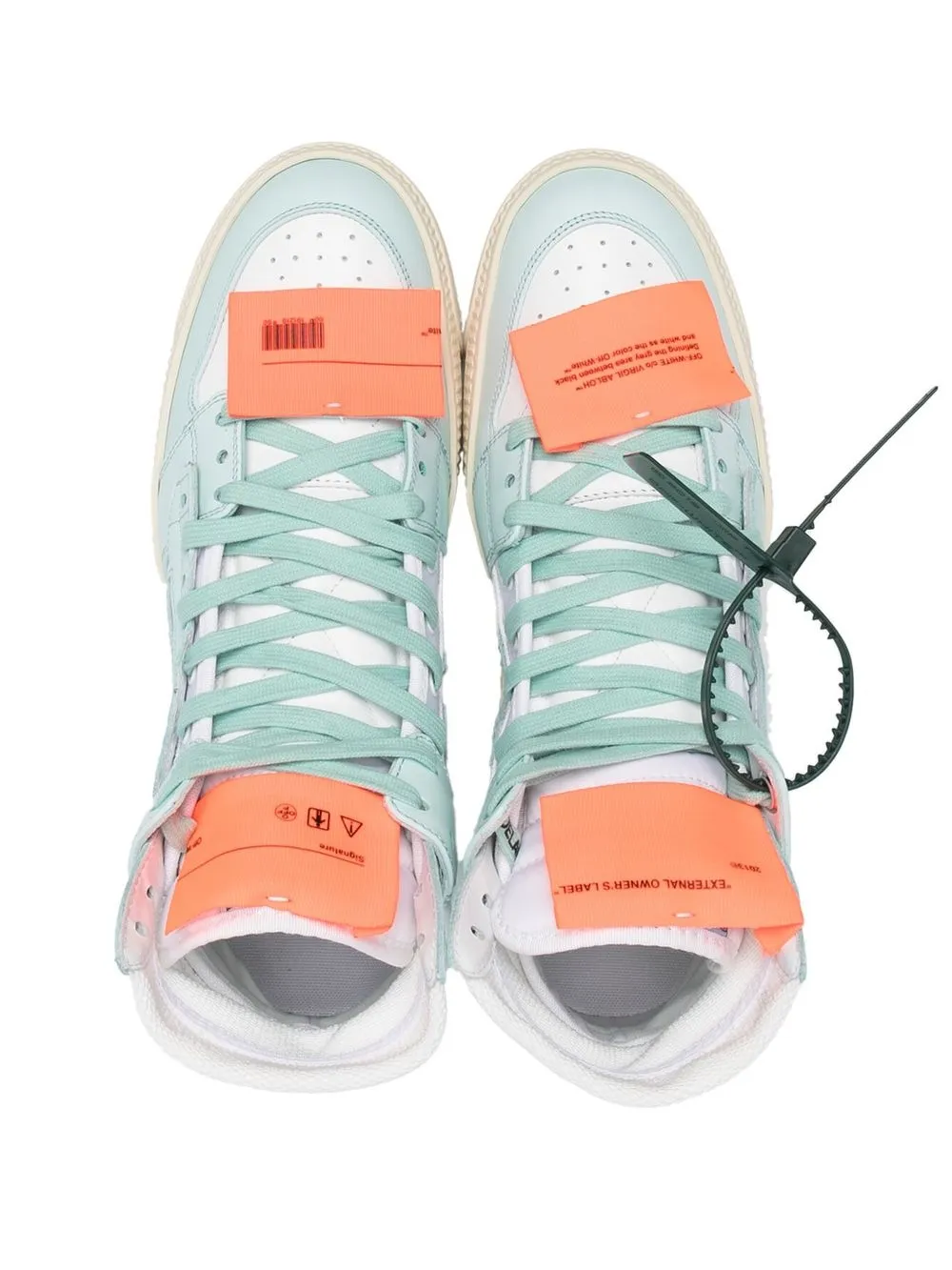 Zip-Tie lace-up sneakers