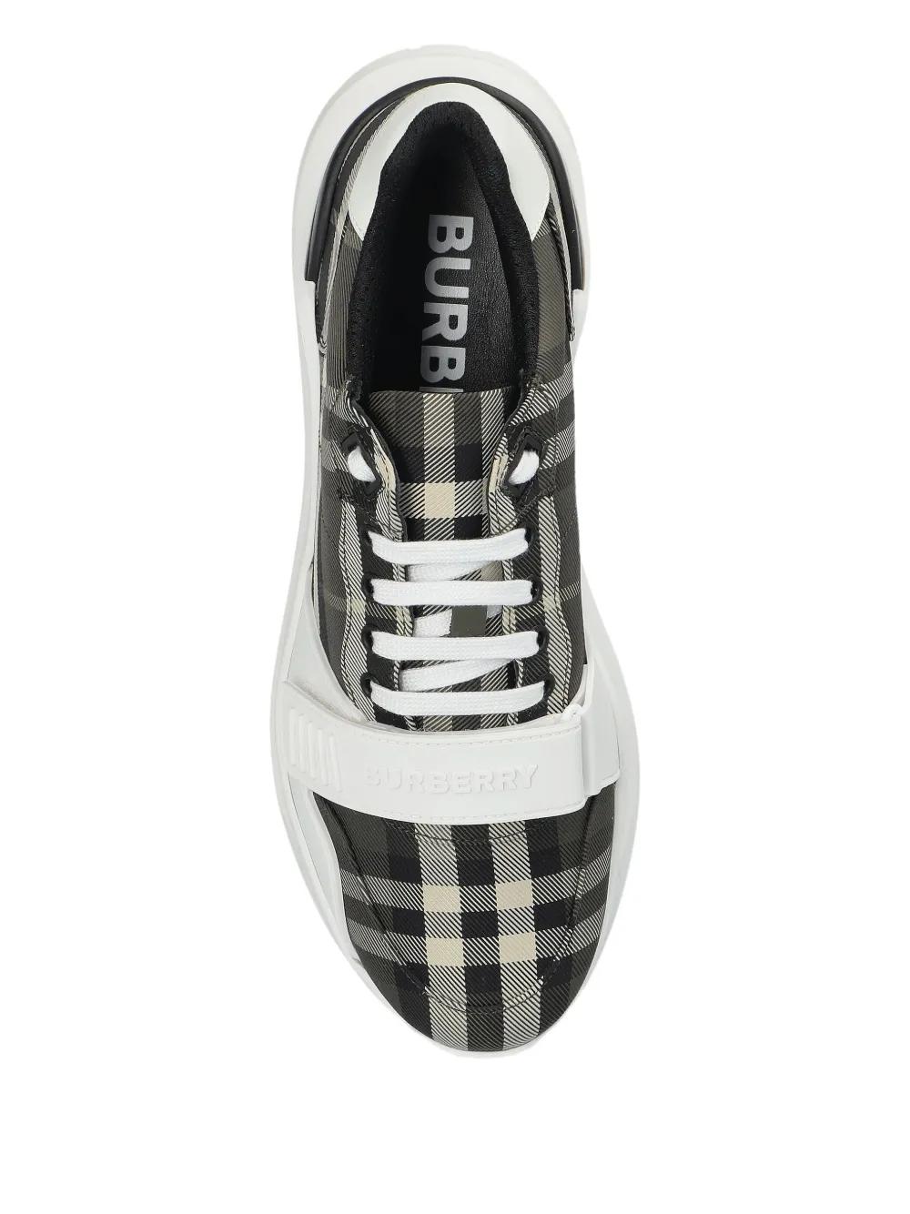 Checked strap sneakers